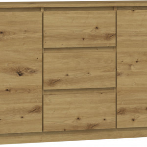 TECOAR116 - Comoda 120 x 30 x 75 cm, Stejar Artisan