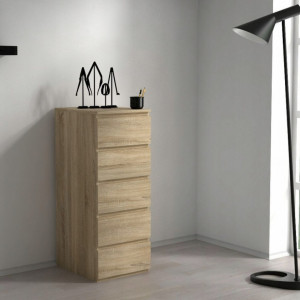 TECOS103 - Comoda 40 x 45 x 111 cm, Sonoma - Img 2