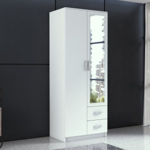 TEDUA120 - Dulap sifonier 80 x 52 x 205 cm, Alb-Mat - Img 3