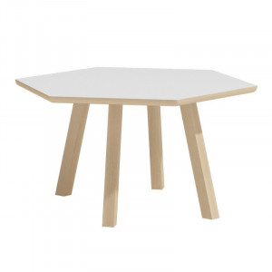 TEMC10 - Masuta cafea 70x70 cm, living - Alb - Img 3