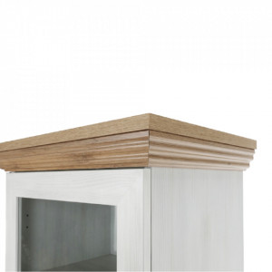 Vitrină, pin nordic/stejar sălbatic, 57x187x39 cm - TP86110 - Img 11
