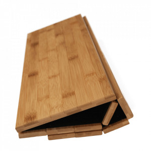 Zonă de depozitare/cotieră flexibilă canapea, bambus, natural - TP269803 - Img 14