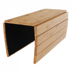 Zonă de depozitare/cotieră flexibilă canapea, bambus, natural - TP269803 - Img 16