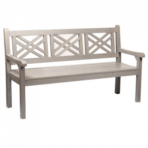 Bancă, băncuță de grădină, gri, 150 cm - TP277764