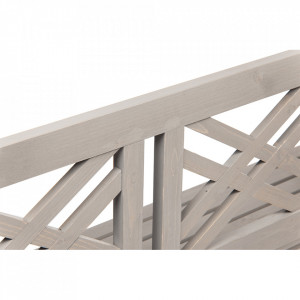 Bancă, băncuță de grădină, gri, 150 cm - TP277764 - Img 7