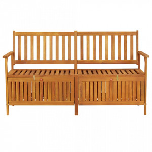 Bancă de depozitare, 148 cm, lemn masiv de acacia - V316743V
