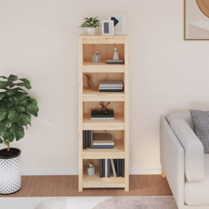 Bibliotecă, 50x35x154 cm, lemn masiv de pin - V821714V - Img 3