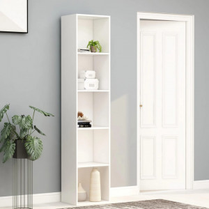 Biblioteca, alb, 40 x 30 x 189 cm, PAL - V800954V