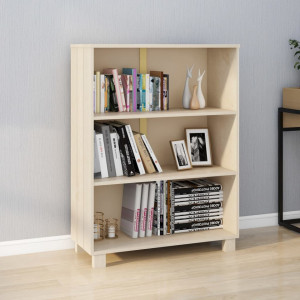 Bibliotecă, maro miere, 85x35x112 cm, lemn masiv de pin - V340484V - Img 2