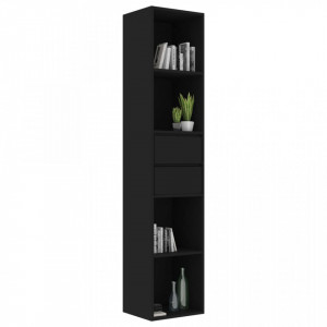 Biblioteca, negru, 36 x 30 x 171 cm, PAL - V802868V - Img 3