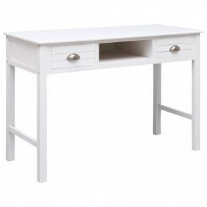 Birou de scris, alb, 110 x 45 x 76 cm, lemn - V284155V