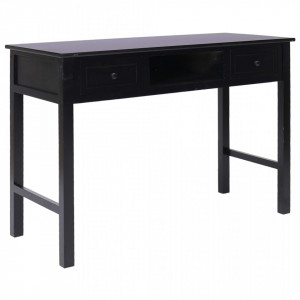 Birou de scris, negru, 110 x 45 x 76 cm, lemn - V284158V