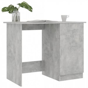 Birou, gri beton, 100 x 50 x 76 cm, PAL - V801084V - Img 3