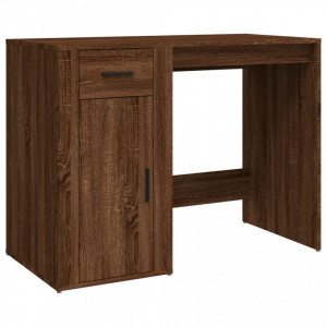 Birou, stejar maro, 100x49x75 cm, lemn prelucrat - V816791V - Img 1