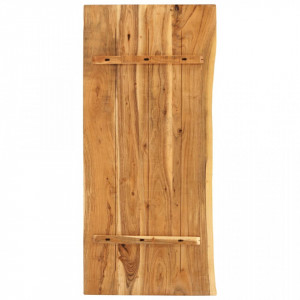 Blat lavoar de baie, 140x52x3,8 cm, lemn masiv de acacia - V286326V