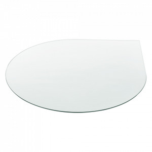 Blat sticla masa, 900 x 6 mm, ESG sticla securizata, transparenta - P57827247 - Img 1