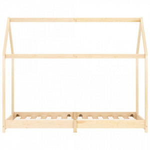 Cadru pat de copii, 70 x 140 cm, lemn masiv de pin - V283346V - Img 3