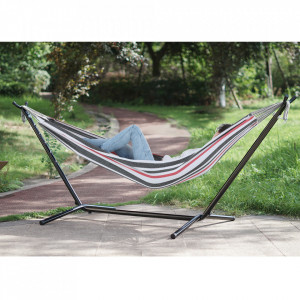 Cadru, stand pentru suspendat hamac, negru, 300x120x110 cm - TP262382 - Img 13