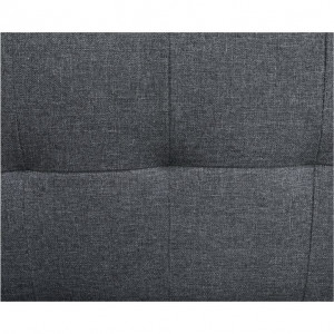 Canapea extensibilă, material gri, 186x75x89 cm - TP227595 - Img 2