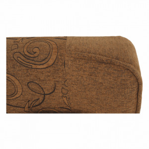 Canapea extensibilă, material textil auriu/model, 194x86x95 cm - TP150972 - Img 4