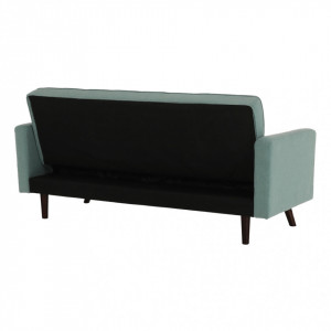 Canapea extensibilă, material verde-mentol, 189x76x89 cm - TP234739 - Img 5