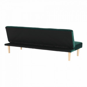 Canapea extensibilă, smarald/stejar, 178x66x68 cm - TP259661 - Img 17