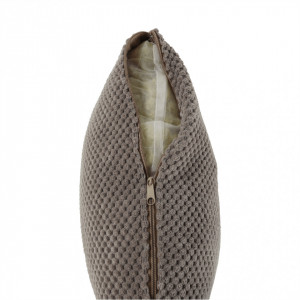 Canapea extensibilă, ţesătură gri maro taupe, 195x88x70/90 cm - TP221690 - Img 11