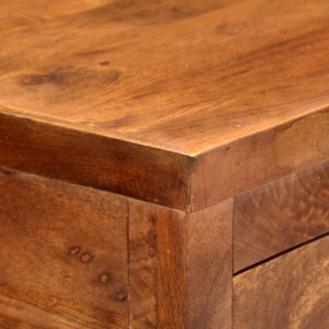Carucior de bucatarie, 100x48x89 cm, lemn masiv de acacia - V282753V - Img 2