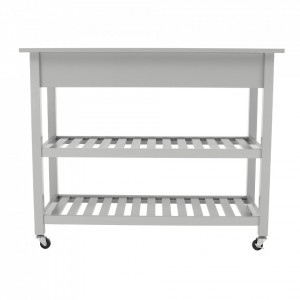 Cărucior de servire, gri deschis, 112x52x91.5cm - TP301228 - Img 14