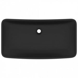 Chiuvetă dreptunghiulară de lux, negru mat, 71x38 cm, ceramică - V146964V - Img 3