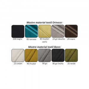 Colţar extensibil, textil Orinoco teracotă, stânga, 272x219x68/85 cm - TP211021 - Img 2