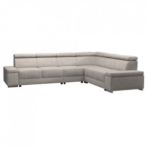 Colţar, gri bej Taupe, model dreapta, 315x80/98x256 cm - TP266665 - Img 1
