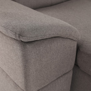 Colţar, gri maroniu Taupe, model stânga, 330x79/97x183/196 cm - TP263528 - Img 5