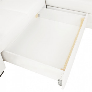 Colţar în formă de U, piele ecologică albă, model dreapta, 330x215/153x88 cm - TP151498 - Img 16