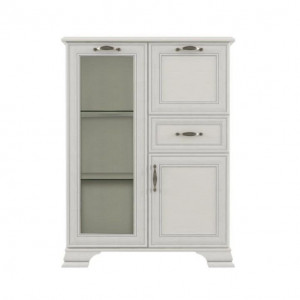 Comodă cu bar, 94x37x125,3 cm, crem - TP147858