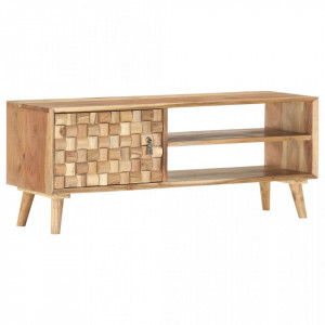 Comoda TV, 100 x 35 x 40 cm, lemn masiv de acacia - V287442V