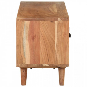 Comodă TV, 115x30x39 cm, lemn masiv de acacia - V322665V - Img 4
