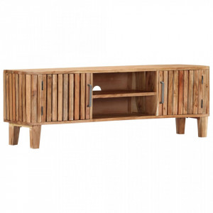 Comodă TV, 130 x 30 x 45 cm, lemn masiv de acacia - V282739V - Img 2