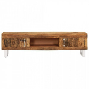 Comoda TV, 140 x 30 x 40 cm, lemn masiv reciclat - V246416V - Img 3