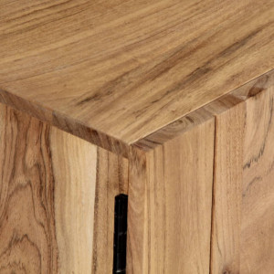 Comoda TV, 140 x 30 x 45 cm, lemn masiv de acacia - V247971V - Img 2