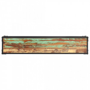 Comoda TV, 150 x 30 x 40 cm, lemn masiv reciclat - V320930V - Img 4