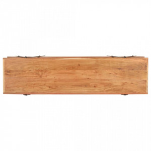 Comoda TV, 160 x 40 x 50 cm, lemn masiv de acacia - V320500V - Img 3