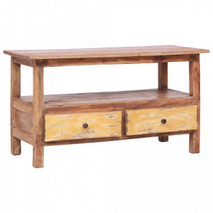 Comoda TV, 90 x 40 x 50 cm, lemn masiv reciclat - V283924V