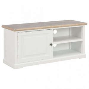 Comoda TV, alb, 90x30x40 cm, lemn - V249879V