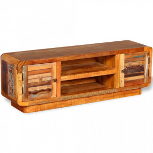 Comoda TV din lemn masiv reciclat 120 x 30 x 40 cm - V244018V - Img 3
