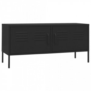 Comodă TV, negru, 105x35x50 cm, oțel - V336232V