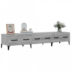 Comodă TV, sonoma gri, 150x34,5x30 cm, lemn prelucrat - V817511V - Img 4