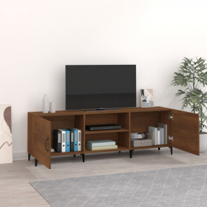 Comodă TV, stejar maro, 150x30x50 cm, lemn prelucrat - V817506V - Img 3