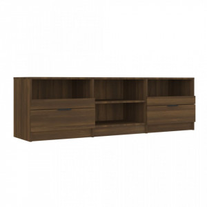 Comodă TV, stejar maro, 150x33,5x45 cm, lemn prelucrat - V817116V