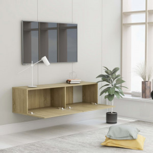Comoda TV, stejar Sonoma, 120 x 30 x 30 cm, PAL - V801493V - Img 4